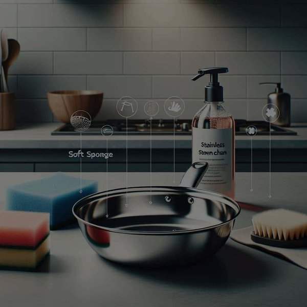 Comment entretenir une poêle en acier inoxydable pour éviter les rayures?